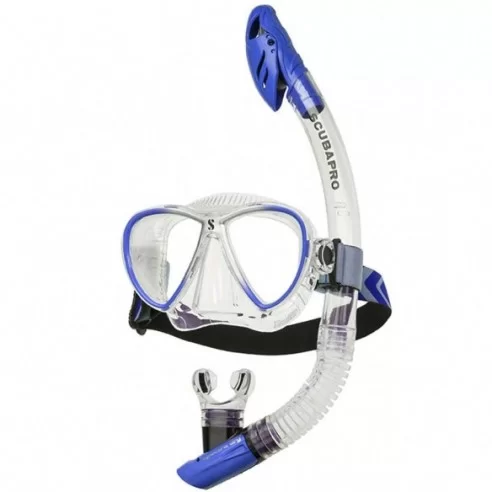 Scubapro's Kit snorkeling SYNERGY TWIN CLEAR Blue