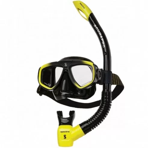 Scubapro's Kit snorkeling ZOOM BLACK Yellow